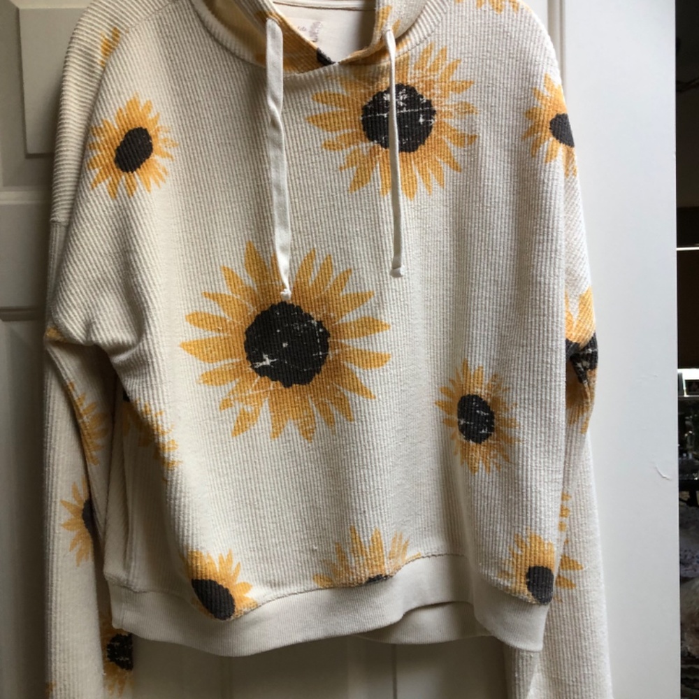 Altar'd States Sunflower Cotton Hoodie Small/Med
